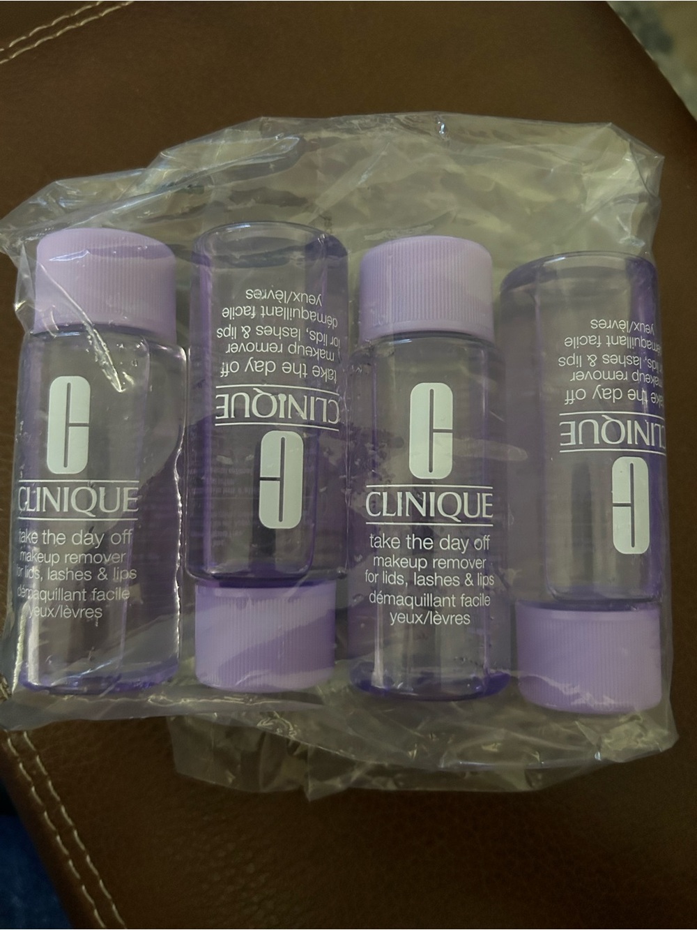 Clinique Take The Day Off Makeup Remover Bottles - Light Purple Caps